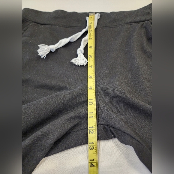 Love Nation Women's Midnigh Black Jogger Sweatpants White Drawstrings, sz LG - Picture 5 of 8